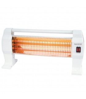 Estufa peana de Cuarzo BARAM Max. 1200W 3 Tubos Blanco