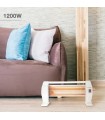 Estufa peana de Cuarzo BARAM Max. 1200W 3 Tubos Blanco