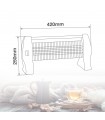 Estufa peana de Cuarzo BARAM Max. 1200W 3 Tubos Negro