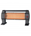 Estufa peana de Cuarzo BARAM Max. 1200W 3 Tubos Negro