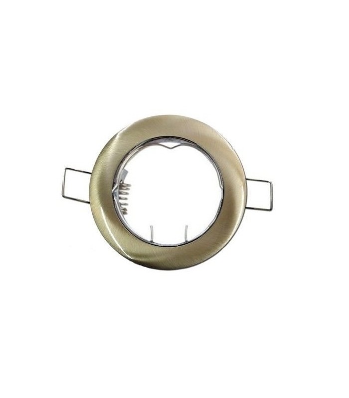 Aro Oro Viejo Empotrable Fijo Redondo