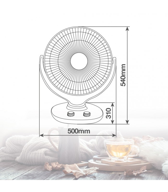 Estufa Cerámica KOSULA Max. 900W Blanco