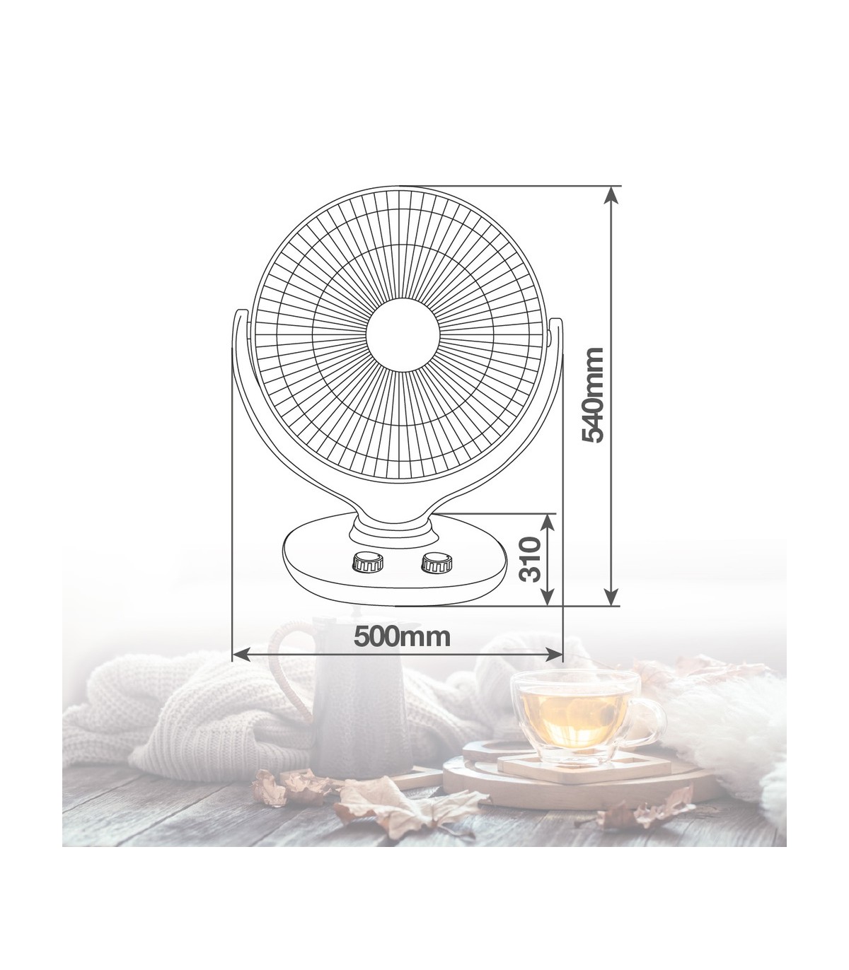 Estufa Cerámica KOSULA Max. 900W Blanco