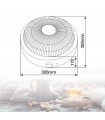 Brasero Eléctrico Cerámico NALTIO Max. 900W Gris Antracita