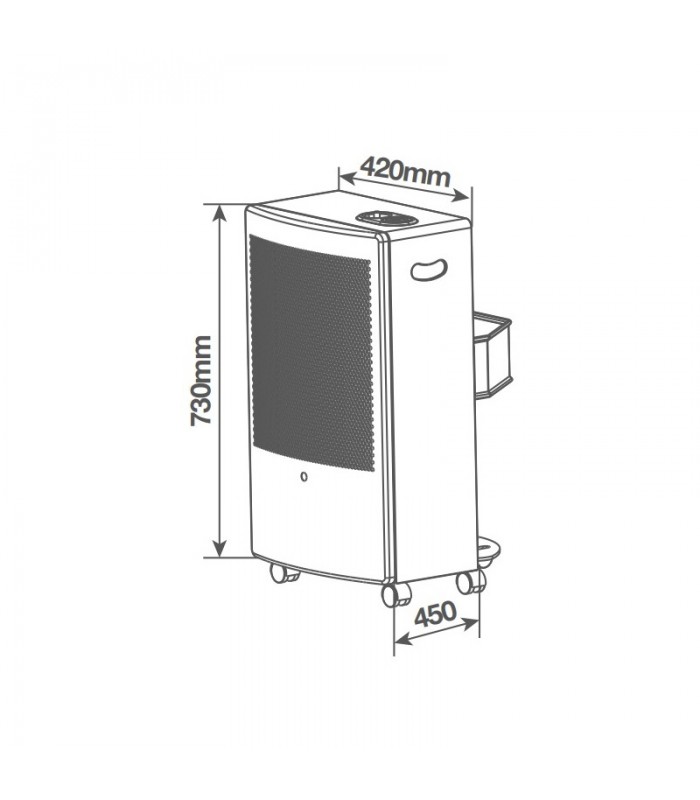 Estufa de Gas Catalítica HANKO Max. 3000W
