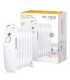 Radiador de Aceite Mini ELDERE 700W Blanco 7 Elementos