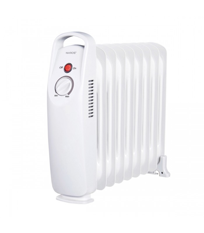 Radiador de Aceite Mini ELDERE 1000W Blanco 9 Elementos