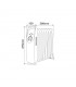 Radiador de Aceite Mini ELDERE 1000W Blanco 9 Elementos