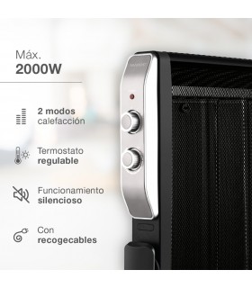 Radiador de Mica SENBAG 2000W Negro