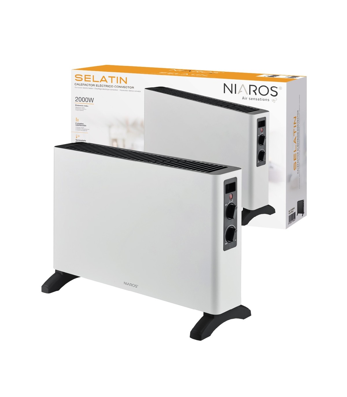 Calefactor Convector SELATIN Blanco 2000W
