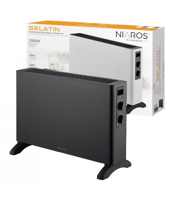 Calefactor Convector SELATIN Negro 2000W