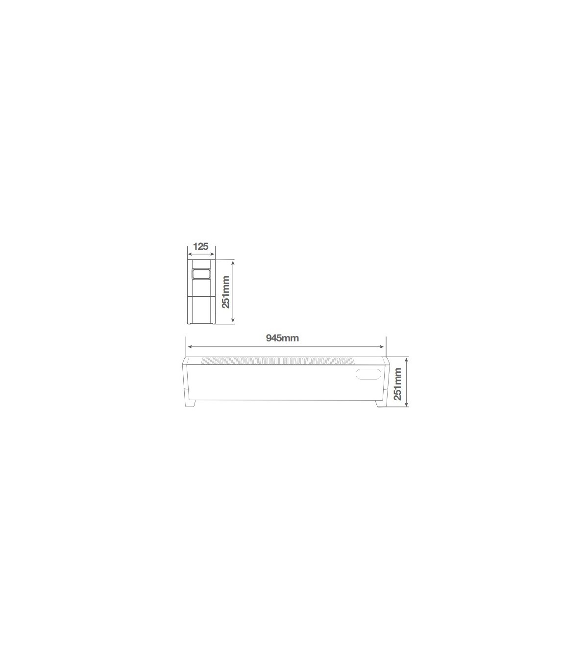 Calefactor Convector NELLIM Blanco 2200W IPX4