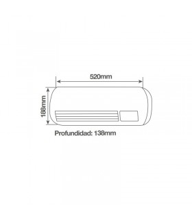 Calefactor Split Pared SUTINEN 2000W Con Mando Distancia IP22
