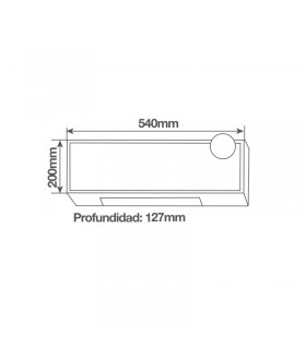 Calefactor Split Pared TOULAT Negro 2000W Con Mando Distancia IP22