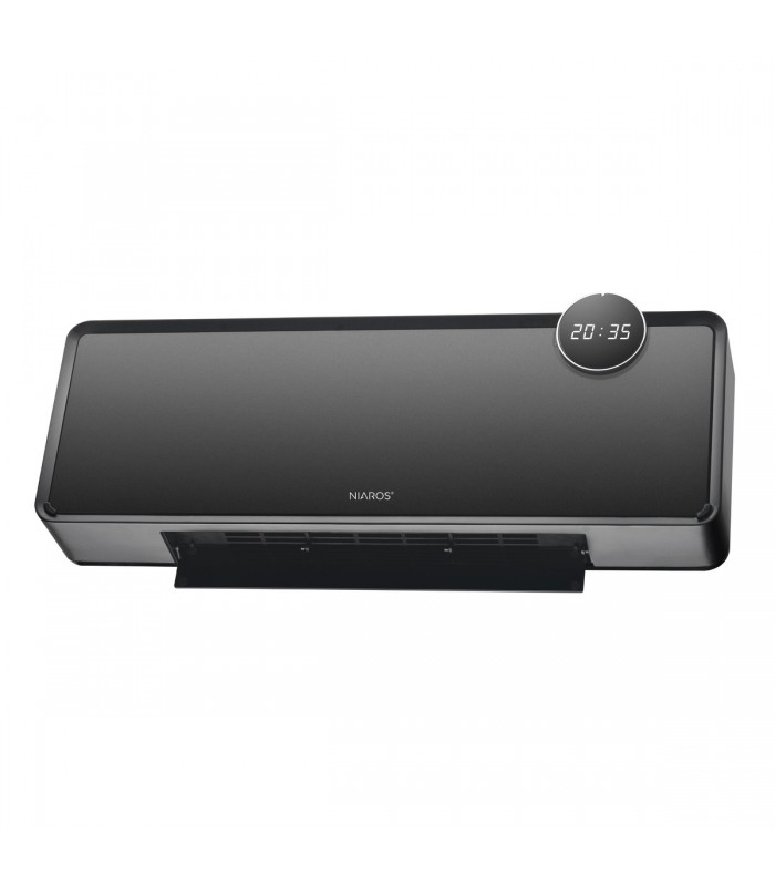 Calefactor Split Pared TOULAT Negro 2000W Con Mando Distancia IP22