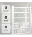 Toallero Eléctrico 2en1 HADIM Blanco 100W IPX4 Con Temporizador