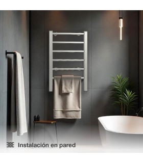 Toallero Eléctrico 2en1 HADIM Blanco 100W IPX4 Con Temporizador