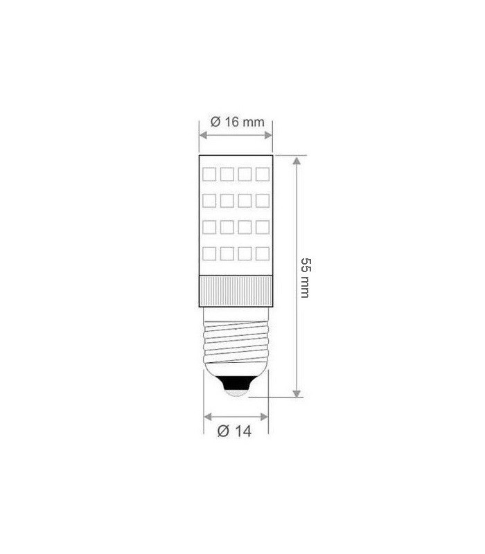 Bombilla LED Tubular 5W 500Lm E14 IP20
