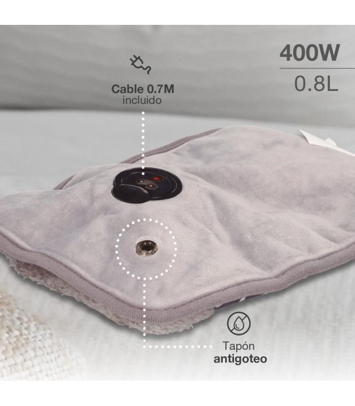Bolsa de agua caliente eléctrica Maldan Morado 400W