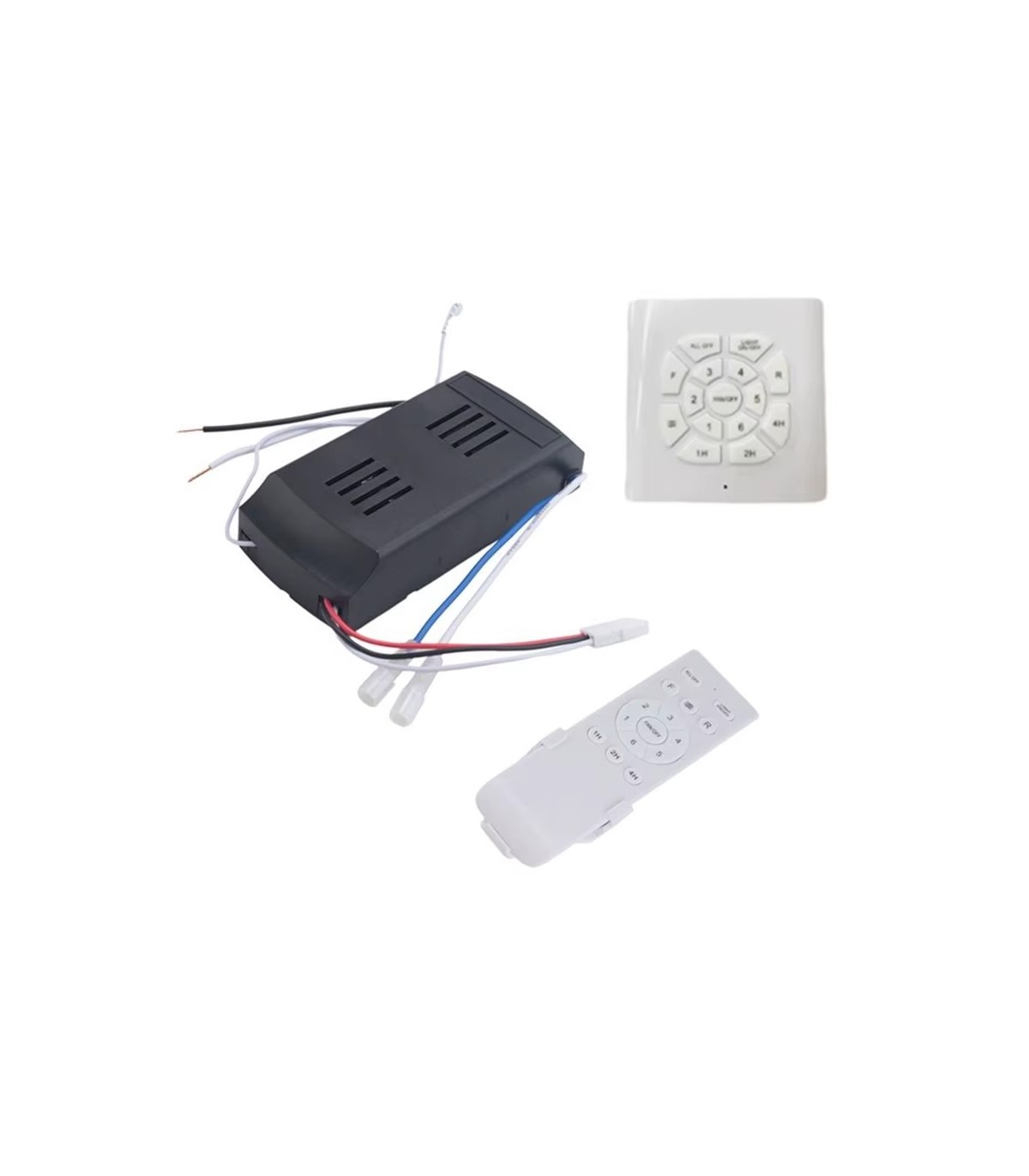 Control Remoto Doble mando Radio frecuencia Ventilador Motor DC