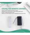 Control Remoto Doble mando Radio frecuencia Ventilador Motor DC