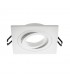 Aro Cuadrado Basculante Elegance GU10 Blanco Arena