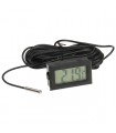 Termómetro digital con pantalla LCD -50ºC/100ºC Negro y sonda 5 metros
