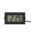 Termómetro digital con pantalla LCD -50ºC/100ºC Negro y sonda 5 metros