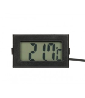 Termómetro digital con pantalla LCD -50ºC/100ºC Negro y sonda 3 metros