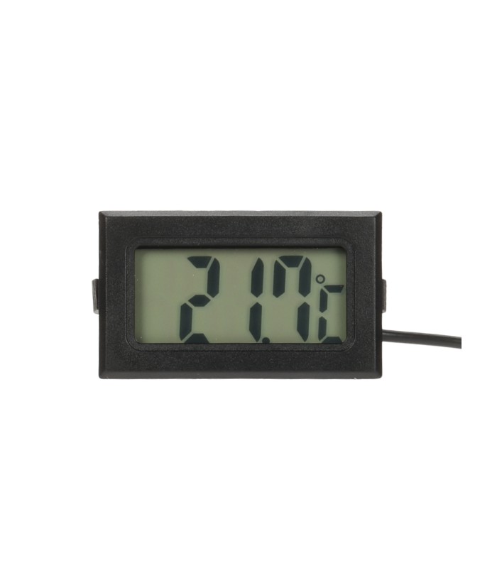 Termómetro digital con pantalla LCD -50ºC/100ºC Negro y sonda 3 metros