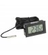 Termómetro digital con pantalla LCD -50ºC/100ºC Negro y sonda 3 metros