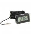 Termómetro digital con pantalla LCD -50ºC/100ºC Negro y sonda 3 metros