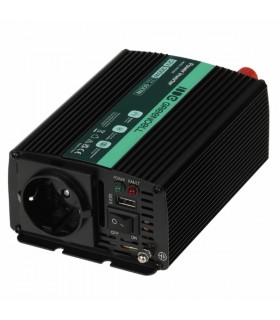 Convertidor inversor de corriente para coche Green Cell® de 12V a 230V 300W/600W