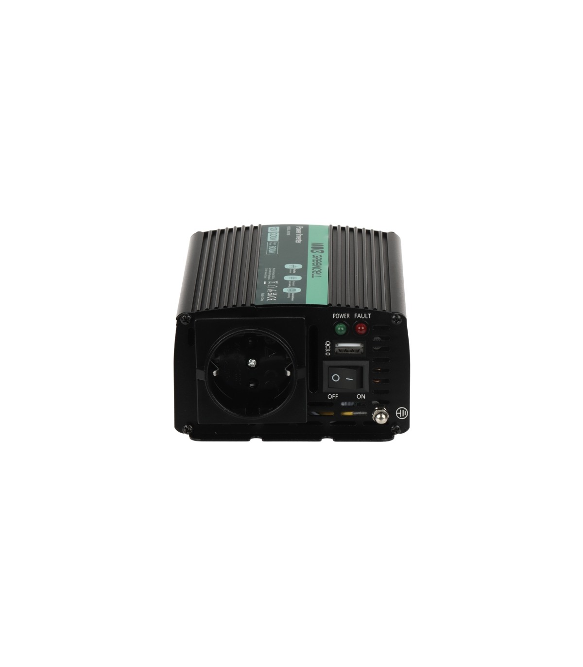 Convertidor inversor de corriente para coche Green Cell® de 12V a 230V 300W/600W