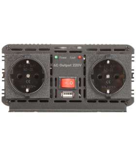 Convertidor inversor de corriente para coche EUROPOWER® de 12V a 230V 1200W/2400W