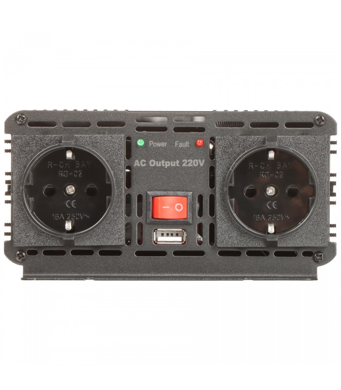 Convertidor inversor de corriente para coche EUROPOWER® de 12V a 230V 1200W/2400W