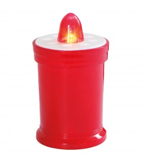 Vela luminosa decorativa LED 2xAA Rojo