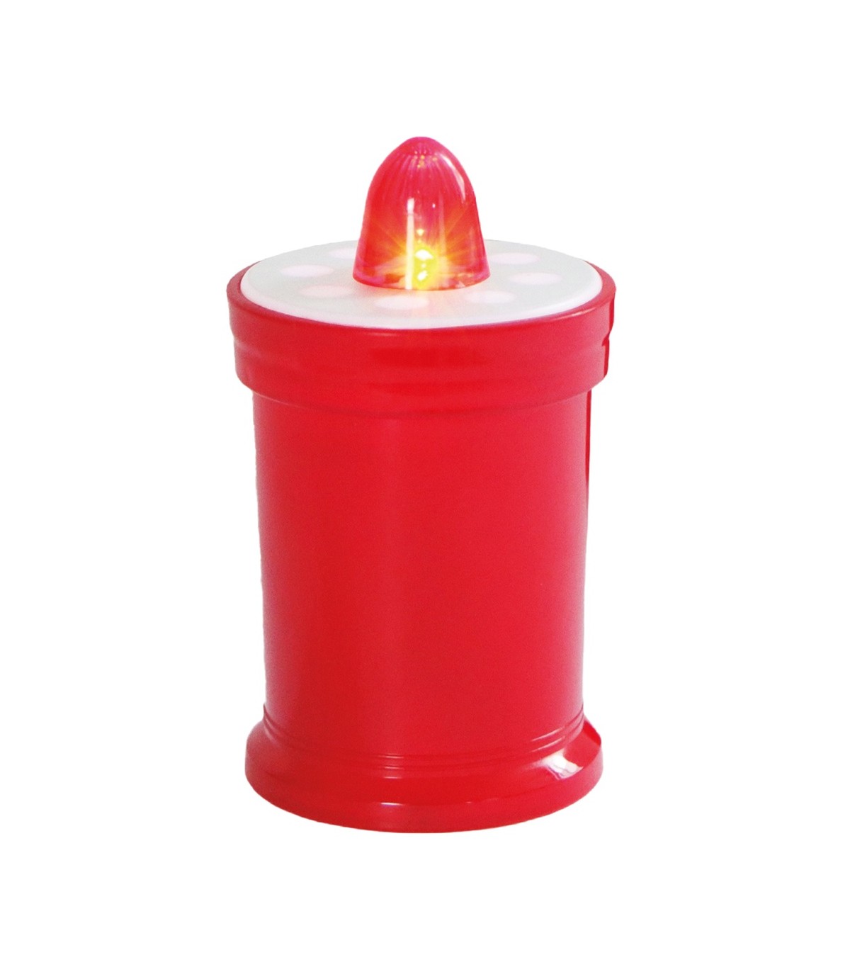 Vela luminosa decorativa LED 2xAA Rojo