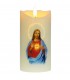 Vela decorativa LED religiosa Jesús 3xAA Luz cálida