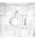 Detector Movimiento Empotrable Mecanismo NEKATI 9m 300W/150W 160º IP20