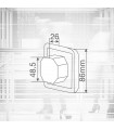Detector Movimiento Empotrable Mecanismo NEKATI 9m 300W/150W 160º IP20