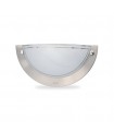 Aplique Semicircular Basic Aluminio 1xE27