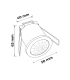 Detector Movimiento Mini Empotrable 6m 800W/400W 360º IP20