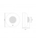 Detector Movimiento Superficie 6M 1200W/300W 360º IP20