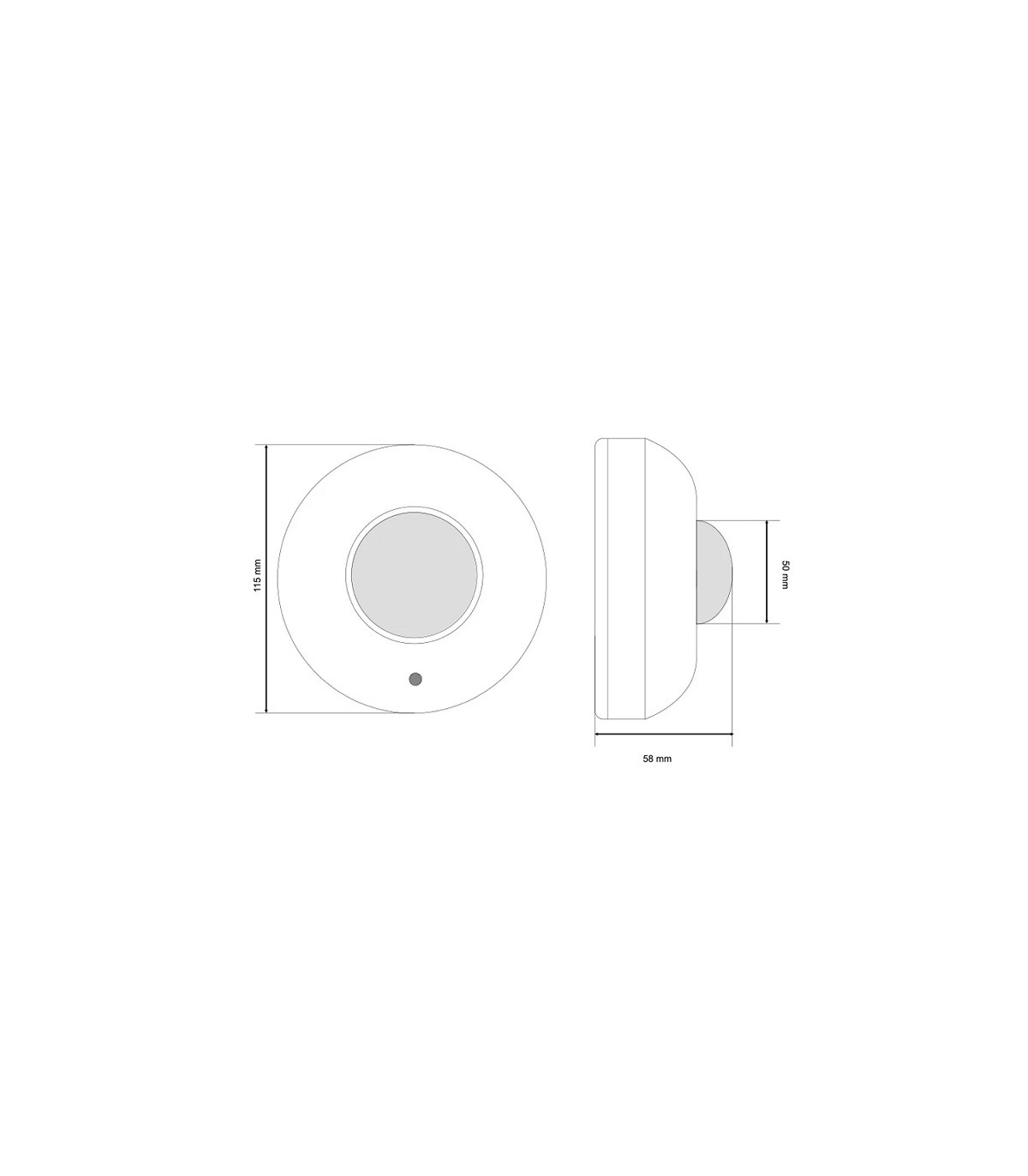 Detector Movimiento Superficie 6M 1200W/300W 360º IP20