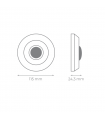 Detector Movimiento superficie techo 360º 230V IP44 LED