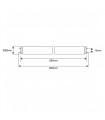 Tubo fluorescente T8 Trifosforo 18W G13 60cm