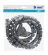 Organizador De Cables 20mm 1.8m Helicoidal gris