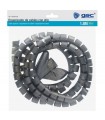 Organizador De Cables 20mm 1.8m Helicoidal gris
