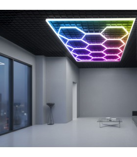 Regleta Led Hexagonal Panel Abeja 580W RGB